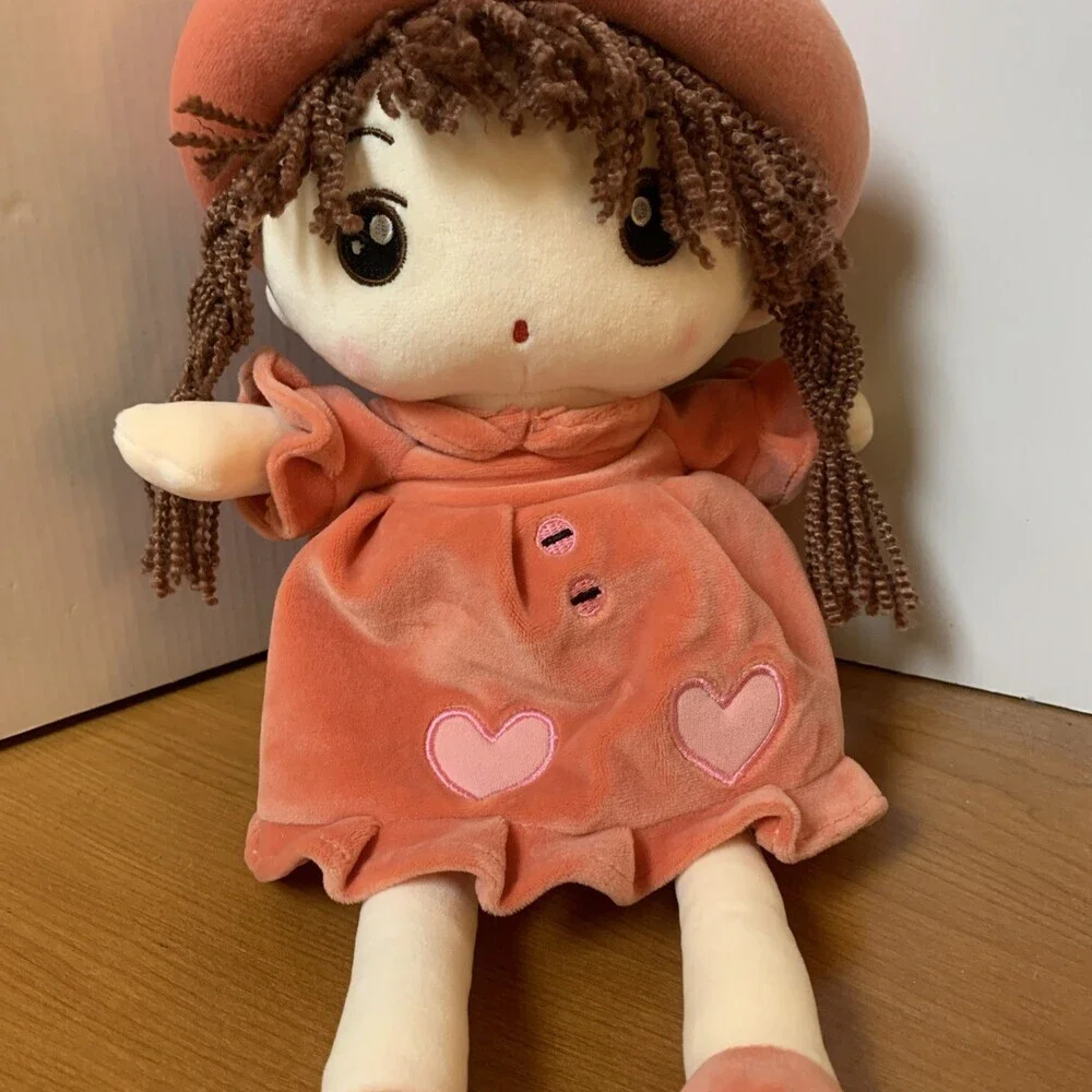 Plush Girl Baby Doll W/Clothes Extra Soft 18”